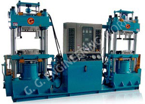 GG Twin type Rubber Moulding Hydraulic Press Running on a single Powerpack